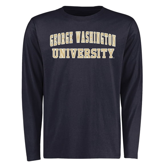Men's Navy George Washington University Everyday Long Sleeve T-Shirt