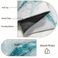 thumbnail image 2 of White Teal Marble Area Rug 4x6 Washable Rug Non Slip Modern Abstract Art Marble Fluid Large Area Rug Indoor Floor Carpet for Entryway Bedroom Kitchen Living Room Home Office Dining Room Nursery, 2 of 7
