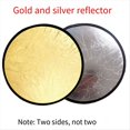 thumbnail image 3 of Photography Reflector 2-in-1 Gold Silver Foldable Mini Round Portable Suitable for Studio Diffuser,1 * Reflector 1 * storage bag,Gold-Silver, 3 of 8