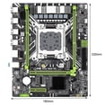 thumbnail image 1 of Sidaley Placa base de computadora X79D 2,0 M-ATX de doble canal DDR3 64G USB USB2.0 SATA 3,0 M.2 soporte de placa base para CPU de la serie LGA2011 Juegos de teclado y mouse para computadora, 1 of 1