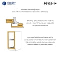 thumbnail image 5 of Hickory Hardware P5125-14 Bright Nickel Concealed Face Frame with 0.5 In. Overlay, 5 of 5