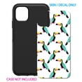 thumbnail image 2 of DistinctInk Custom SKIN / DECAL compatible with OtterBox Symmetry for iPhone 11 Pro (5.8" Screen) - Summer Graphics - Toucan Pattern - Teal, 2 of 5