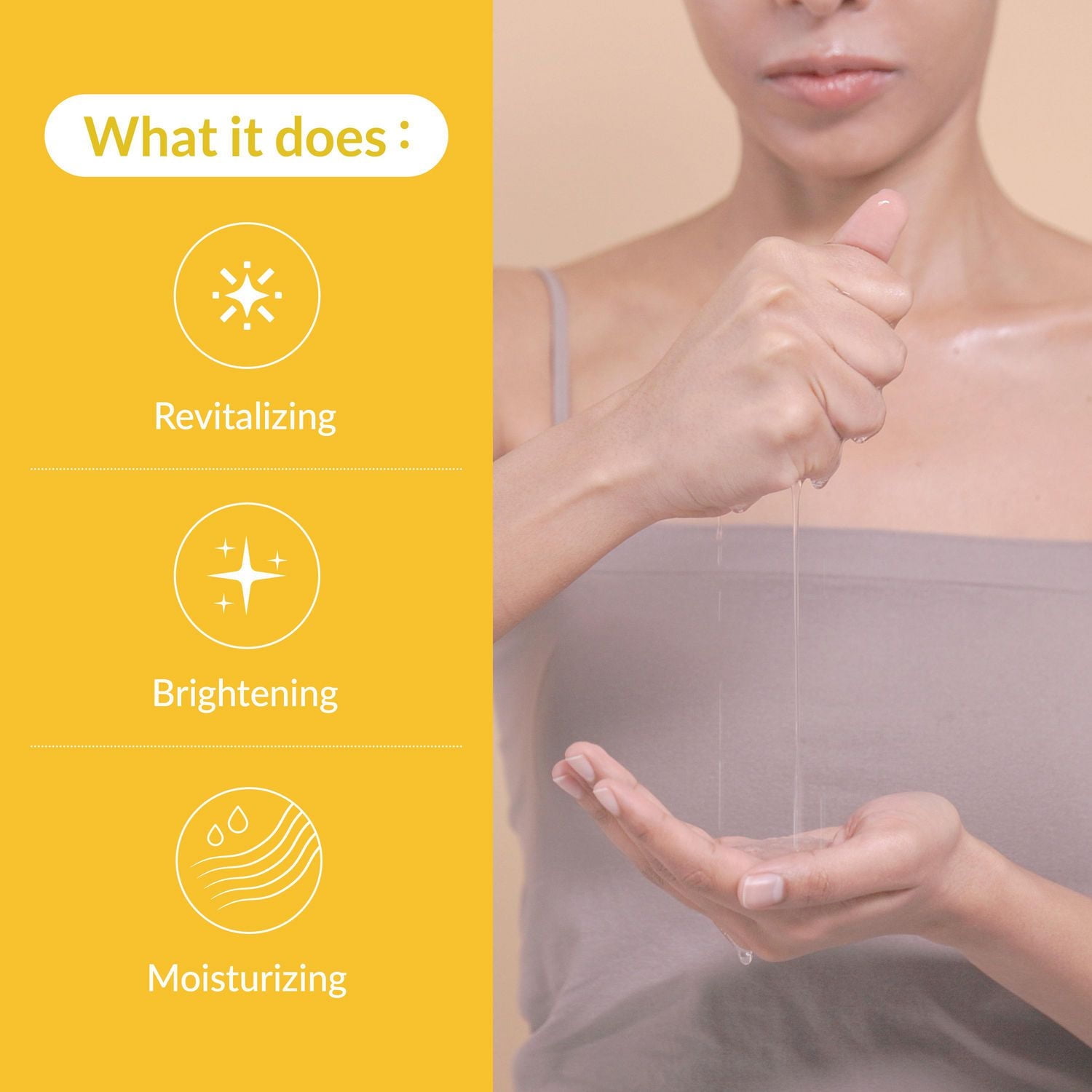 Soo'AE MASQUE SÉRUM ÉCLAIRCISSANT VITAMINE C + NIACINAMIDE Volume : 0,81 oz net. / 23 g