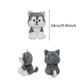 thumbnail image 3 of Peluche de perro husky siberiano sentado realista | Peluche suave y realista con ojos azules | Adorable compañero de abrazos para niños | Regalo de cumpleaños para amantes de los perros | Decoración, 3 of 5