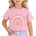 thumbnail image 1 of MEZZALL T-Shirt à Manches Courtes Imprimé Dessin Animé Mignon pour Enfants, Rose, 5-6 Ans, 1 of 4