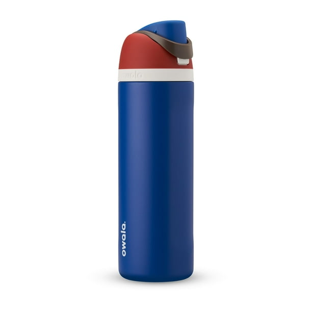 Botella de agua Owala Marvel FreeSip con aislamiento de 700 ml Captain America