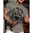 thumbnail image 2 of Gymish Let The Gains Begin Men’s Workout T-Shirt – Funny Lifting Gym Tee, Deadlift Fitness Shirt for Men, 2 of 5