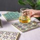 thumbnail image 3 of Moroccan Ceramic Trivet Pot Holder Non-skid Heat Insulation Hot Pot Pad Mug Cork Mat, 3 of 5