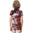 thumbnail image 3 of Hazbin Hotel Boys Two Piece Rash Guard Swimsuits Kids Short Sleeve Swimwear Sets Bathing Suit, 3 of 7