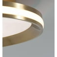 thumbnail image 3 of AFX  Sona LED Flush Mount Satin Brass, White - 16", 3 of 3