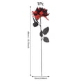 thumbnail image 3 of 2 Pack, Artificial Flower Stems 16 Inch Black and Orange Rose Picks Spooky Halloween Decor Gothic Home Decor for Party Vase Centerpieces Tabletop Displays, 3 of 6