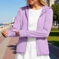 thumbnail image 2 of jiaxiM Sun Hoodie Women Cropped Upf 50+ Protection Women Long Sleeve Tops Lightweight Womens Shirts Dressy Casual Light Weight Jackets Womens Gym Yoga Track Tops with Pockets, 2 of 5