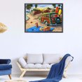thumbnail image 3 of Cuadros Decorativos 5D Kit Rhinestone DIY Playa Vacaciones Coche Full Round Drill Diamond Painting Craft Likrtyny embutido en tela, 3 of 9