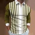 thumbnail image 2 of Ketyyh-chn99 Men's Fashion Polo Shirts Fall Male Blouse Long Sleeve Blouse Shirts Yellow,M, 2 of 4