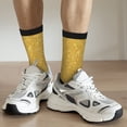thumbnail image 6 of Picia Gold Shiny Print Athletic Socks for Men & Women – Cushioned Moisture-Wicking Crew Socks for Sports, Running, and Training, Soft & Breathable Size 5-11, 6 of 6