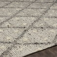 thumbnail image 5 of Surya Bremen 96x120" Rectangle Contemporary Wool Rug in Light Gray/Charcoal, 5 of 7