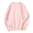 thumbnail image 4 of Vedolay Womens Zipper Hoodie Coat 2023 Oversized V-Neck Long Sleeve Pocket Tunic Sweatshirts Pink,L, 4 of 4