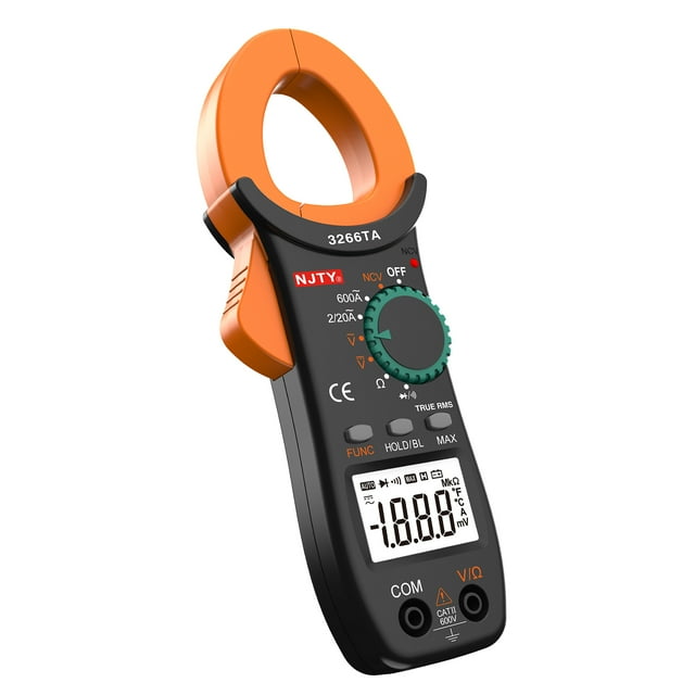 Clamp Meter,With Ncv Test Ncv Test Portable Resistance Continuity Diode 2000 Auto With Diaplay Resistance Continuity Test Portable Handheld Auto With Ncv Handheld Lcd Diaplay Clamp Meter 2000
