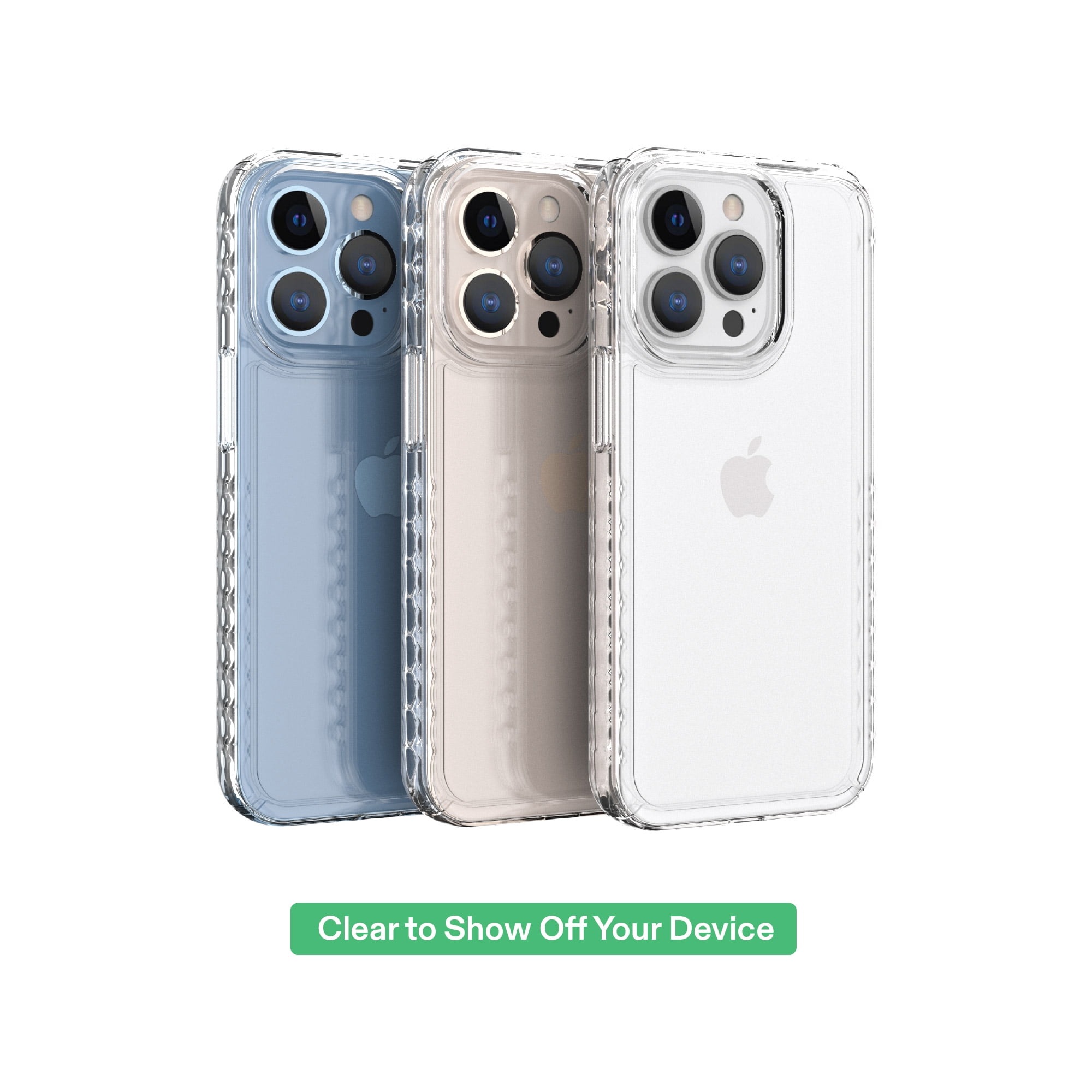 onn Protective Gel Phone Case for iPhone 13 Pro Max / iPhone 12 Pro Max - Clear