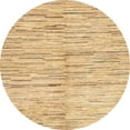 thumbnail image 1 of Ahgly Company Machine Washable Indoor Round Abstract Gold Area Rugs, 7' Round, 1 of 7