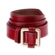 thumbnail image 3 of Cinturón de material cuero con Puntadas Vintage para Mujer Hebilla de Aleación rojo, 3 of 9
