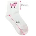 thumbnail image 3 of Hip Hop 50's Shop Girls Bobby Socks W/Poodle Applique for Children (Hot Pink), 3 of 4