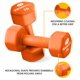 thumbnail image 3 of Fitness Alley Juego de 2 mancuernas de entrenamiento recubiertas de neopreno de 5 lb - Antideslizantes antideslizantes con agarre suave Mancuernas para ejercicios y ejercicios - Pesas de mano con form, 3 of 5