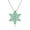 Green, variant on Opal Snowflake Necklace Pendant