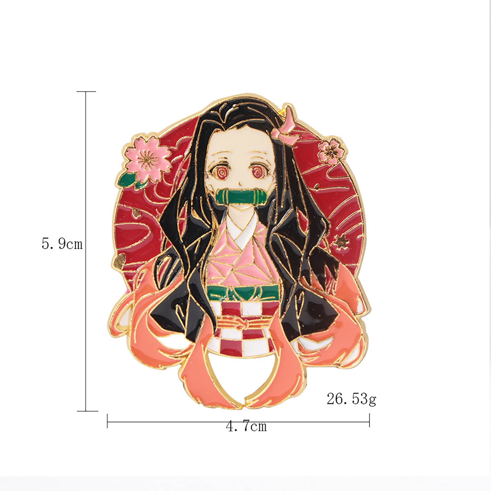 Demon Slayer Button Pin Collar Anime Brooches Nezuko Tanjirou Lapel Pins  Badge Button Backpack Accessories Jewelry