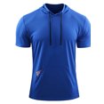 thumbnail image 3 of MAWCLOS Mens Summer Hooded T-Shirt Running Basketball Athletic Tops Workout Muscle Shirts, 3 of 4
