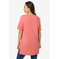 thumbnail image 2 of Woman Within Plus Size Perfect Short-Sleeve Boatneck Tunic, 2 of 6