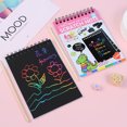 thumbnail image 3 of Children Scratch Arts Drawing Paper Creative Colorful Graffiti Fun Diy Coils Painting Book For Party Favor Activities Game Gifts, 3 of 8