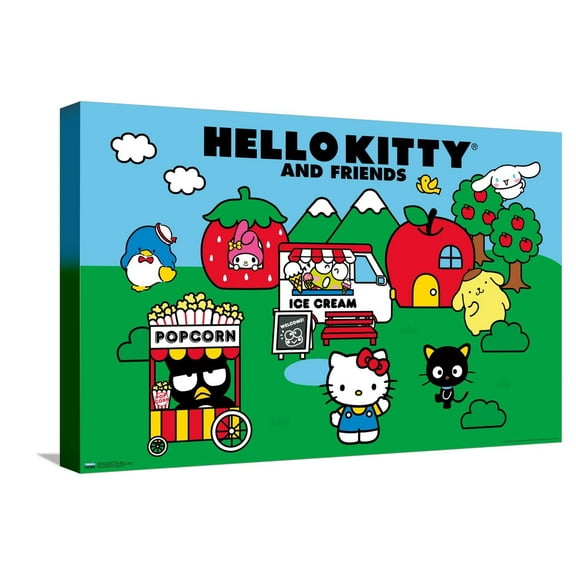 Hello Kitty and Friends: 21 Core - Field Canvas Wall Poster, 14.725" x 22.375"