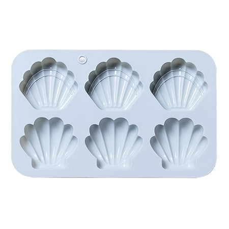 

6 Cavities Cake Molds Fondant Moulds for Shell Shaped Chocolate Mold Clay Moulds