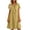 Yellow dress 01, variant on Karymi Maxi Dresses for Women Fake Cotton Linen Midi Dress, Short Sleeve V-Neck Bow Tie Neck Shift Dress with Back Zipper and Side Slits, Solid Loose Dress Womens Dresses
