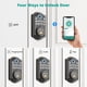 thumbnail image 4 of AkaGear Cerradura de puerta de entrada sin llave con control de aplicación - Cerradura de puerta con teclado electrónico con huella digital, cerraduras inteligentes para puerta delantera, bloqueo auto, 4 of 5