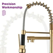 PROOX Spring Kitchen Sink Faucet Pull Down Sprayer Single Handle Modern Kitchen Faucets
