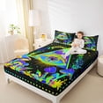 thumbnail image 4 of Feelyou Teen Mystic Eye Twin Sheet Sets, Rustic Mushroom Bedding, 3 Pieces, 4 of 7