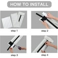 thumbnail image 6 of Door Draft Stopper, Weather Stripping Door Seal Adjustable 30"-36" Bottom Gap Filler, Blocks Noise, Cold Air & Light, White, 6 of 14