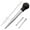 Black, variant on Naierhg Turkey Baster with Silicone Suction Bulb Includes 2 Detachable Needles Cleaning Brush Stainless Steel Turkey Oil Dropper Flavor Needle