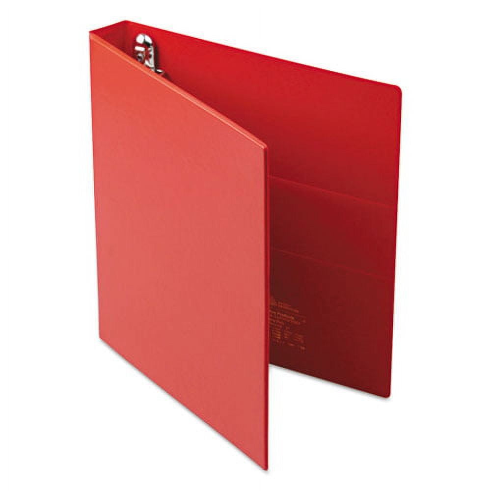 Heavy-Duty Non-View Binder With Durahinge And One Touch Ezd Rings, 3 Rings, 1" Capacity, 11 X 8.5, Red | Bundle of 5 Each