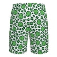 thumbnail image 6 of Kdxio Leopard print St. Patrick's Day Pattern Mens Casual Shorts - Drawstring Summer Beach Sports Shorts for Men, 6 of 9