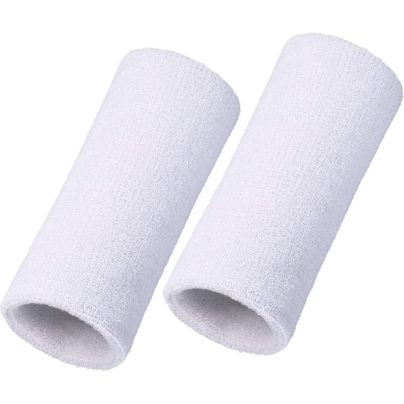 6 Inch Wrist Sweatband Sport Wristbands Elastic Athletic Wrist Bands for Sports 2 Pieces