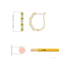 thumbnail image 2 of ANGARA Lab Grown Yellow & White Diamond Hoop Earrings for Women in 14K Rose Gold (Size-2.5mm| Clarity-VS) | Anniversary, Jewelry Gift for Women | Lab-Grown Yellow Diamond Earrings, 2 of 5