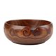 thumbnail image 1 of Cuenco de hilado hecho a mano hecho a mano natural Cuenco de hilado de madera, tejido de punto con almacenamiento de agujeros, decoración delicada y elegante(Diámetro 18-20CM) Amonsee No, 1 of 7