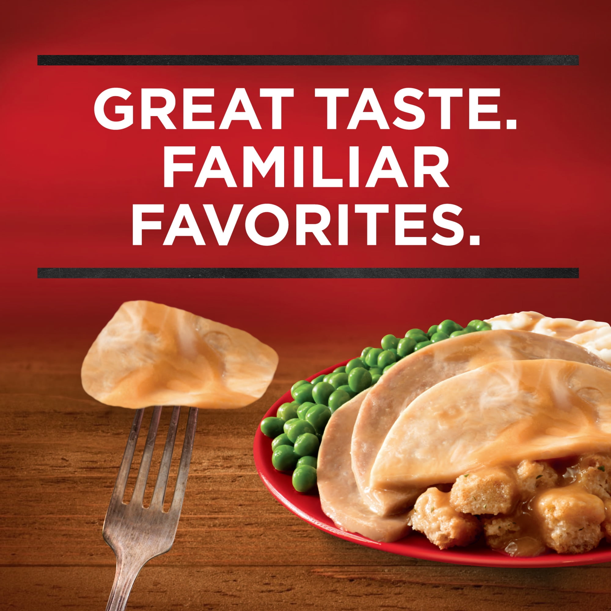 Banquet Turkey Meal with Mashed Potatoes, 16g Protein, Frozen Meal, 10 oz.