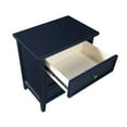 thumbnail image 6 of Pemberly Row Contemporary 3-drawer Midnight Blue Wood Nightstand, 6 of 9