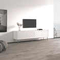 thumbnail image 3 of Abeto TV Stand for TVs up to 85", Mid-Century Modern High Gloss 75" Entertainment Center, TV Media Console with Storage Cabinets and LED Lights, 3 of 5
