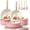 Pink, variant on Detachable Handle Cookware Set, Stackable Space-Saving Pots and Pans Set, Nonstick Kitchen Cookware for Stovetop, Oven and Table Use