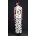 thumbnail image 3 of Bimba Leaves Ladies Sleeveless Long Print Maxi Dress with Side Slits Summer Wear-XX-Large, 3 of 6
